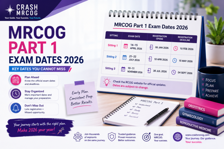 MRCOG Part 1 Exam Dates 2026: Key Dates You Cannot Miss